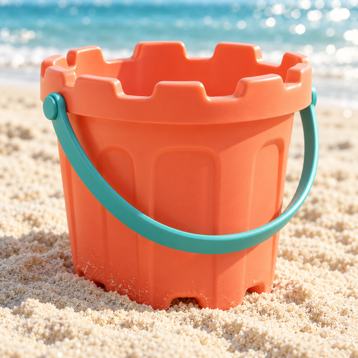 AI-generated concept illustration: Sunny Castle Beach Bucket