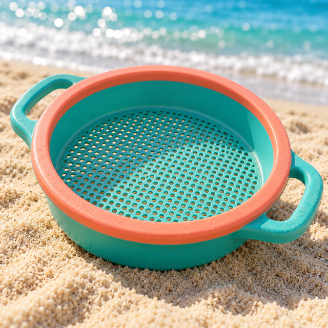 AI-generated concept illustration: Shell Search Sand Sieve